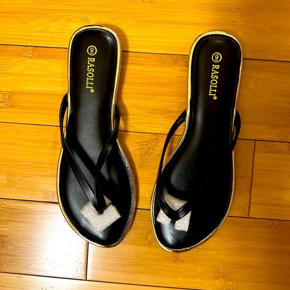 New - Rasolli Slip On Flat Flip Flops Women's - Size 9 - Picture 6 of 8